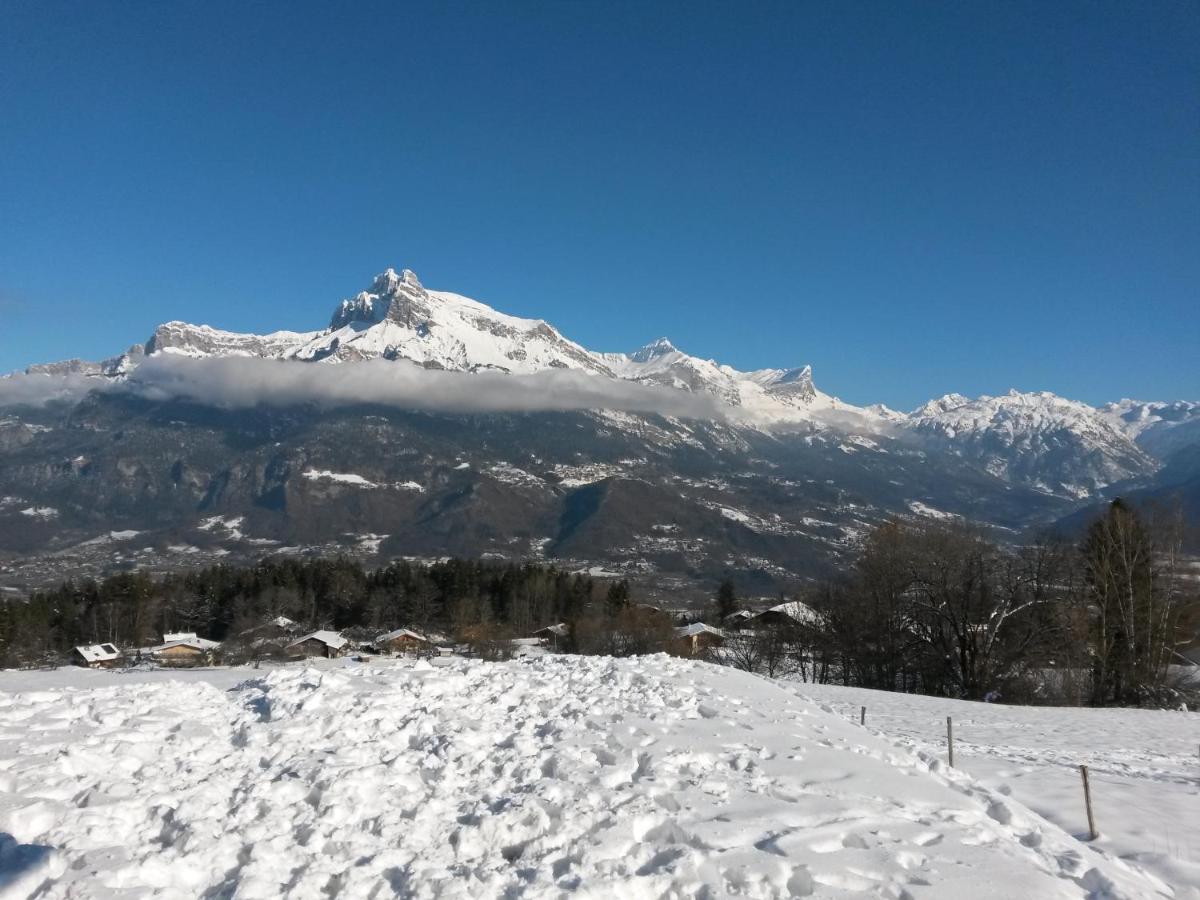 Rez De Chaussee Tres Calme Vue Mont-Blanc 꽁블루 객실 사진