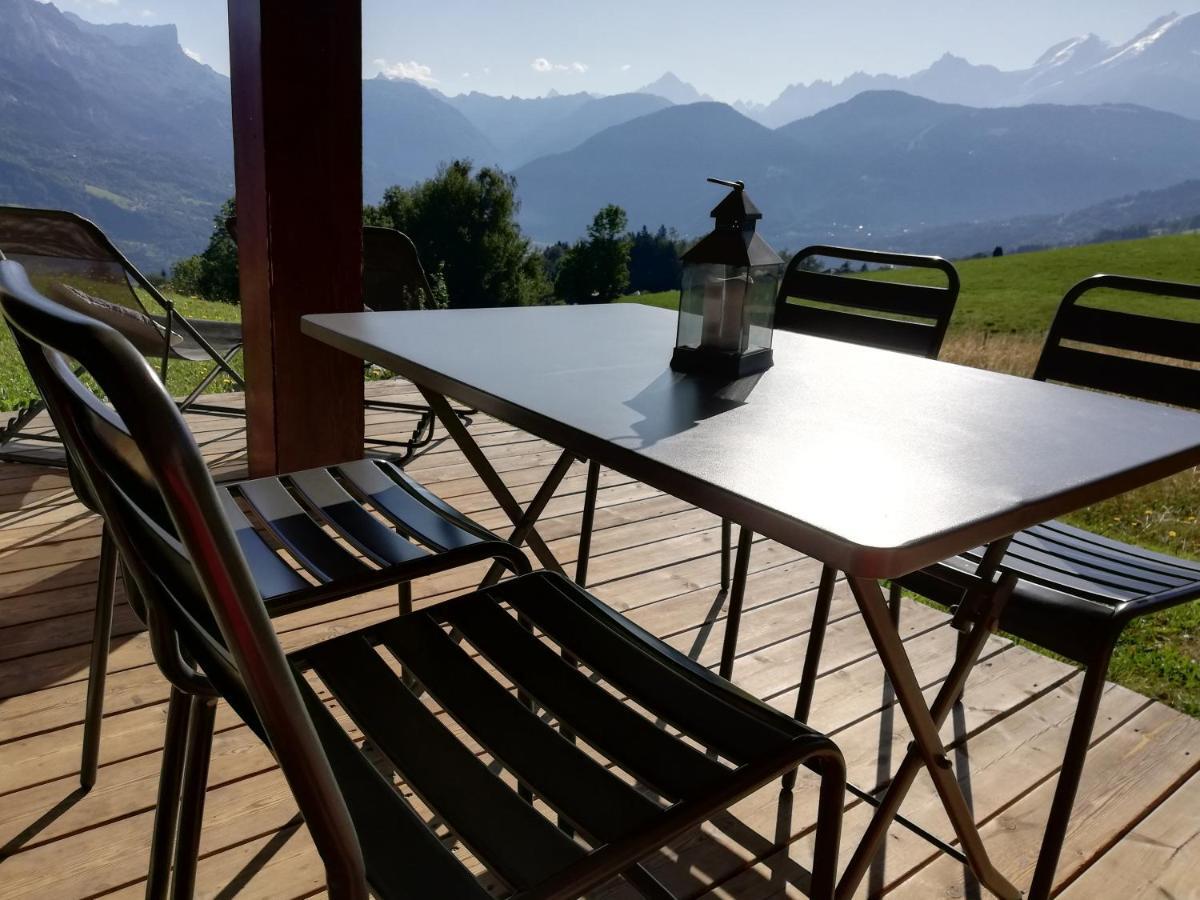 Rez De Chaussee Tres Calme Vue Mont-Blanc 꽁블루 외부 사진
